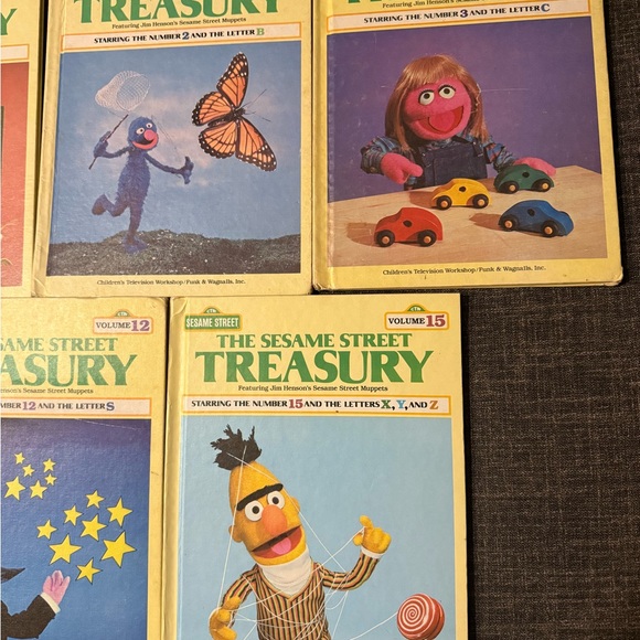Vintage Sesame Street treasury books 1 2 3 12 15 - Picture 3 of 6